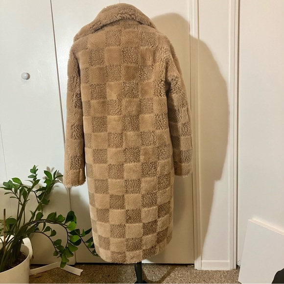 Apparis Tikka Butterscotch Checkerboard Coat - Picture 4 of 10